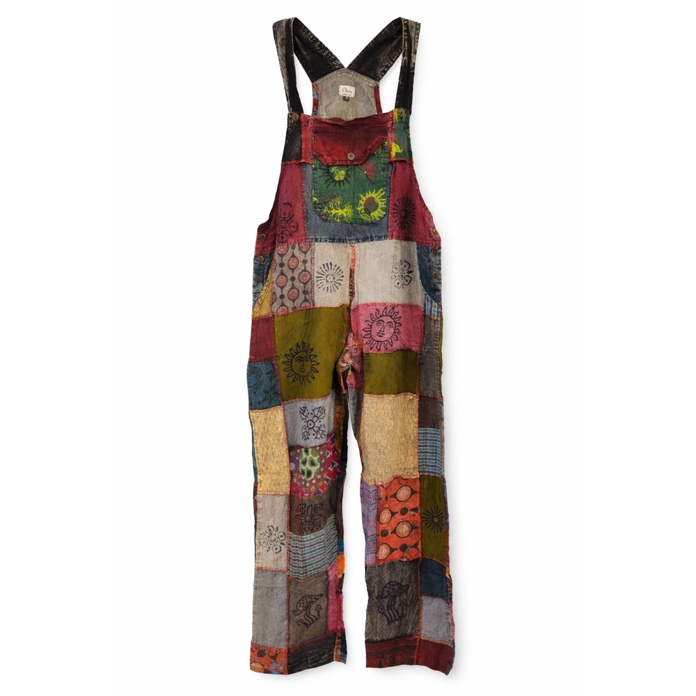 Rhea Women's Multicolor Patchwork Overall Jumpsui… - image 1